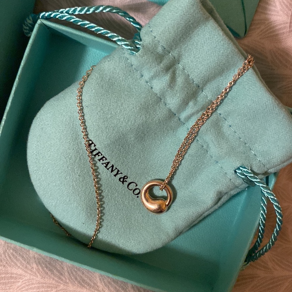 Authentic Tiffany by Elsa Peretti 16” sliver necklace with gift boxes included - Picture 2 of 4